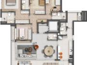 Apartamento no Brooklin – 3 Suítes | 168m² | Andar Alto...