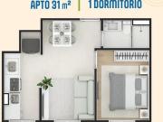 Apartamento no Campo Limpo 40 A 44m², 2 Dormitório, 7...