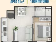 Apartamento no Campo Limpo 40 A 44m², 2 Dormitório, 7...