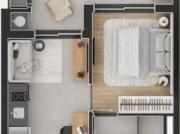 Apartamento no Cosmo Hype Living com 2 dormitórios à...