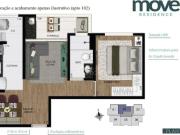 Apartamento no EdifÃcio Move Residence