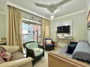 Apartamento no Guarujá, Enseada, 3 Quartos e Sacada com...