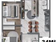 Apartamento no Jaraguá com 2 Dormitorios e Varanda...