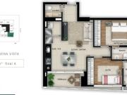 Apartamento no Opus gyro vaca brava com 02 suítes Plenas