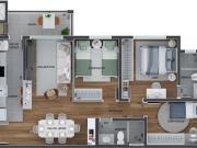 Apartamento no Tingui: 3 Dorms 1 suíte, varanda c/...