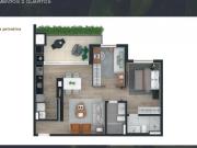 APARTAMENTO NOVO COM 2 QUARTOS NO CENTRO DE CURITIBA