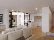 Apartamento Novo T2 com Varanda e pátio, jardim e terraço