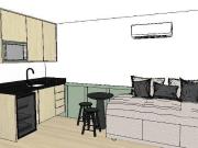 Apartamento para Aluguel com 1 quartos, 25 m² por R$ 3.000
