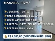 Apartamento para Locação em João Pessoa/PB Manaíra 3 Quartos