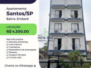 Apartamento para Locação em Santos/SP Embaré 3 Quartos
