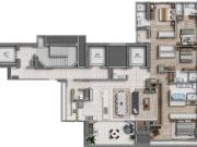 Apartamento para venda em Centro de 177.00m² com 4...