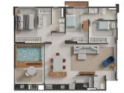 Apartamento para Venda em Goiânia/GO Setor Bueno 3 Quartos