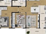 Apartamento para venda em Jardim Carolina de 68.00m² com...