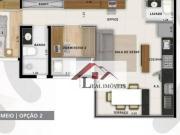 Apartamento para venda em Jardim de 44.00m² com 2...