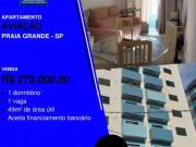 Apartamento para Venda em Praia Grande/SP Aviação 1 Quartos