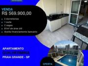 Apartamento para Venda em Praia Grande/SP Guilhermina 2...