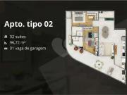 Apartamento para Venda em Praia Grande/SP Solemar 2 Quartos