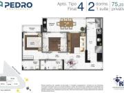 Apartamento para Venda em Praia Grande/SP Tupi 2 Quartos