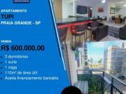 Apartamento para Venda em Praia Grande/SP Tupi 3 Quartos