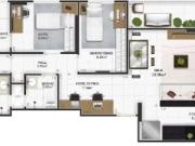 Apartamento para Venda em Praia Grande/SP Tupi 3 Quartos