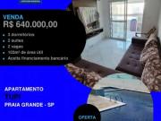 Apartamento para Venda em Praia Grande/SP Tupi 3 Quartos