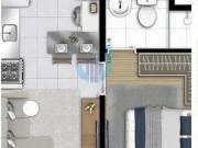 Apartamento para Venda em São Paulo/SP Mooca 1 Quartos