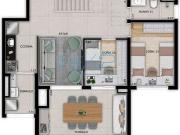 Apartamento para Venda em São Paulo/SP Santo Amaro 2 Quartos