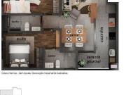 Apartamento para venda em Santa Paula de 60.00m² com 2...