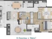 Apartamento para Venda em Santo André/SP Campestre 3 Quartos