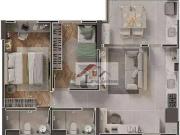 Apartamento para Venda em Santo André/SP Paraíso 2 Quartos