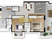 Apartamento para Venda em Santos/SP Boqueirão 2 Quartos