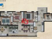 Apartamento para Venda em Santos/SP Pompéia 3 Quartos