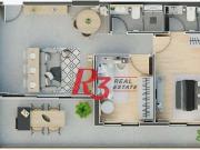 Apartamento para Venda em Santos/SP Ponta da Praia 2 Quartos