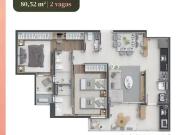 Apartamento para Venda em Taubaté/SP Barranco 2 Quartos