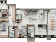 Apartamento para Venda em Uberlândia/MG Granada 3 Quartos