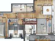 Apartamento para venda em Vila Rosália de 69.00m² com 2...
