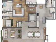 Apartamento para venda no Paraíso com 238 m² + 12 m² de...