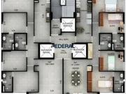 Apartamento para venda possui 135 metros com 4 quartos...