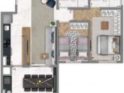 Apartamento pronto para morar de 67m² 2 dormitórios,...