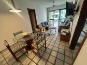 Apartamento sala, quarta, vista lateral mar, sol da...