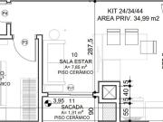 APARTAMENTO STUDIO DE 1 QUARTO VARANDA E CHURRASQUEIRA