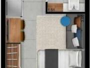 Apartamento Studio de 25m² miolo Perdizes Condição Especial