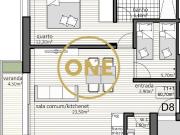 Apartamento T1+1 Paranhos Porto