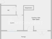 Apartamento T1 com Terraço de 20m² e Lugar de Garagem...