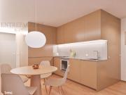 Apartamento T1 com terraço e arrumo, num prédio com...