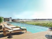 Apartamento T1 sem mobília, com piscina, em Faro