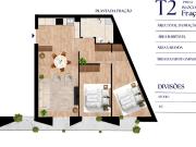 Apartamento T2 no Empreendimento Costa Cabral Flats