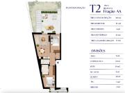 Apartamento T2 no Empreendimento Costa Cabral Flats