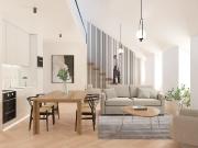 Apartamento T3 Duplex com varanda e vista rio na Ajuda