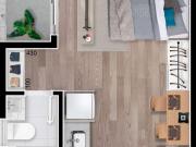 Apartamento tipo studio com varanda no coração do bairro...